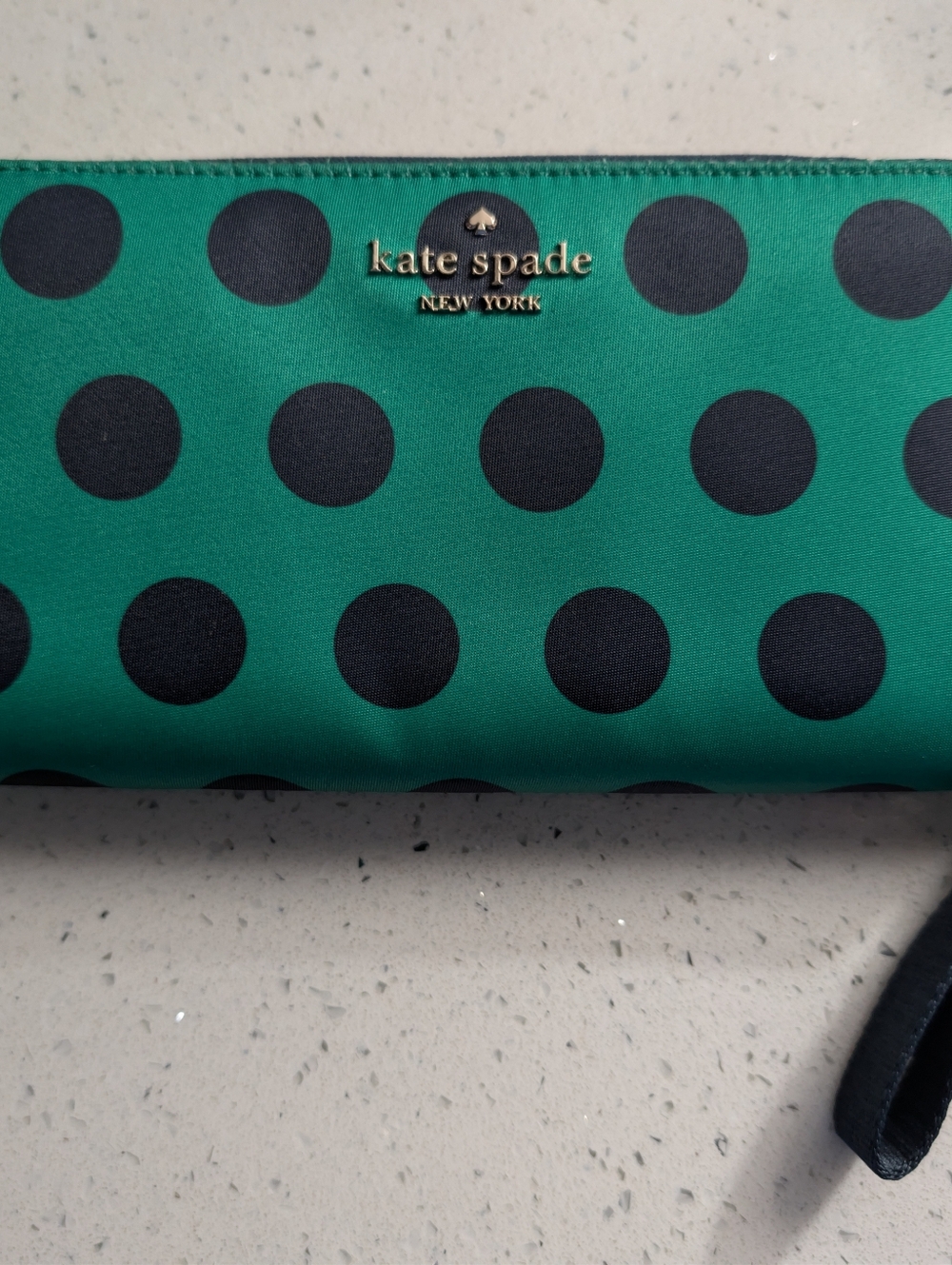 Kate Spade Green Polka Dot Wallet